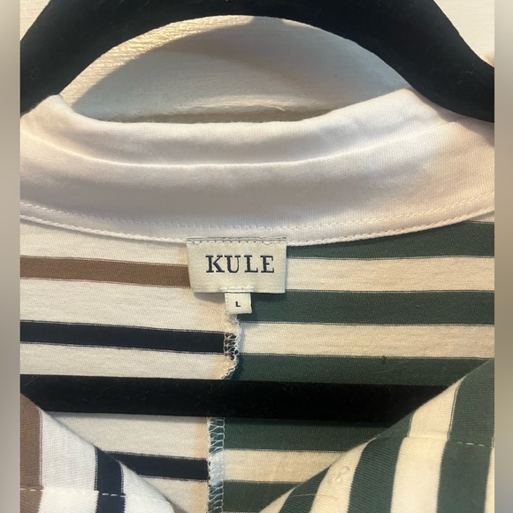KULE Rugby Patchwork Striped shirt NWOT - Picture 4 of 4